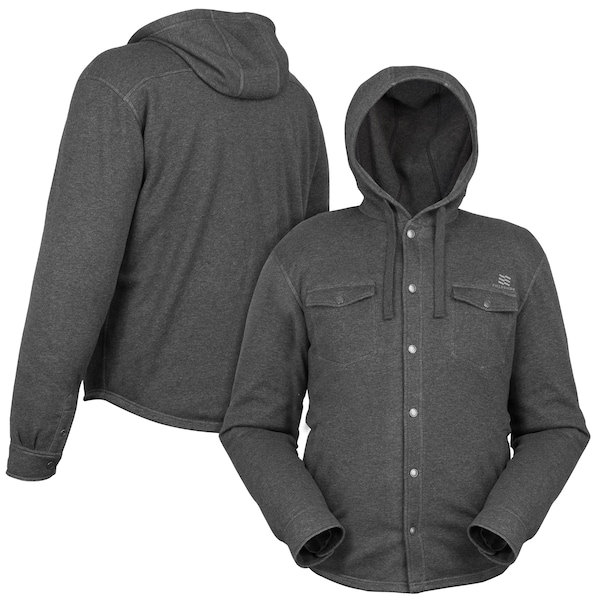 Men's Dark Gray Heated Hoodie Jacket, Bluetooth, XL, 7.4V